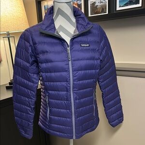 PATAGONIA Down Sweater Jacket, Concord Purple, Medium, GREAT CONDITION